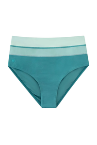 Nani Seablue Flat Rib Colorblock Bottom - Seablue