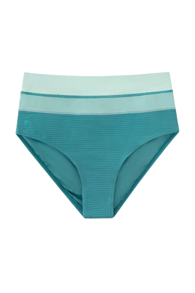 Nani Seablue Flat Rib Colorblock Bottom - Seablue