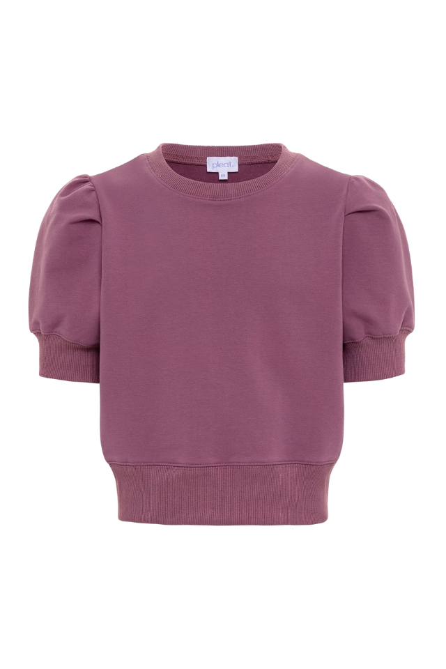 Pleat Riley Sweatshirt - Rose