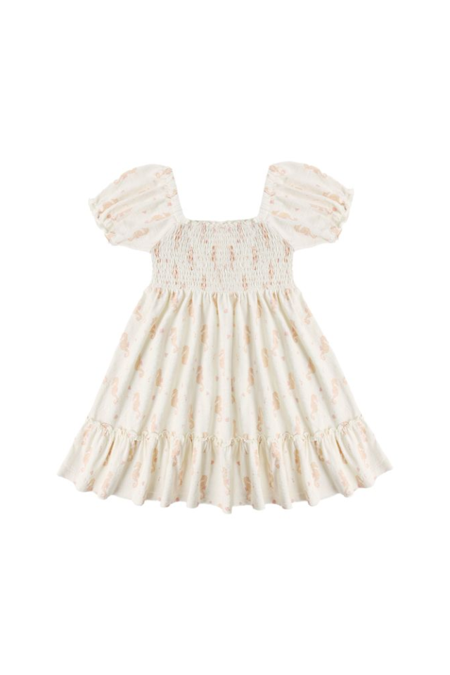 Rylee + Cru Sage Dress - Seahorses