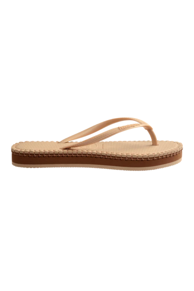 Havaianas Slim Flatform Loop - Golden/Golden