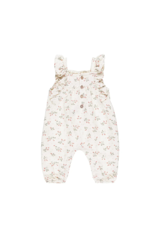 Quincy Mae Nova Romper - Strawberries
