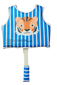 Sunnylife Kids Swim Vest - Tino the Tiger Blue