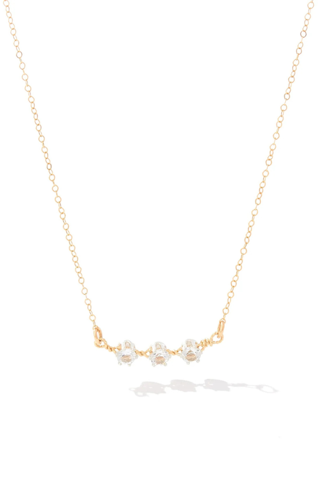Ronaldo You Are My Sunshine Necklace 3 Stones - Gold