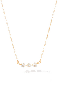 Ronaldo You Are My Sunshine Necklace 3 Stones - Gold