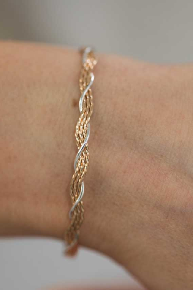 Ronaldo A Mother's Love Bracelet - Gold and Silver