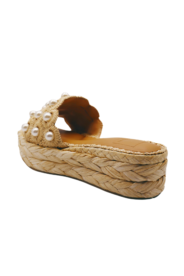 Dolce Vita Caper Pearl - Lt Natural Raffia