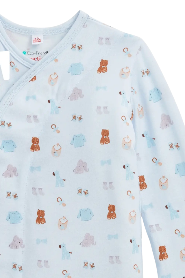 Magnetic Me Nightgown + Hat Set - Nursery Nostalgia Blue