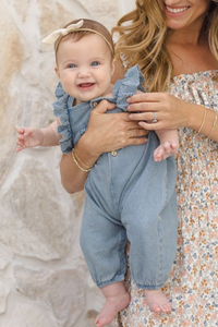 Quincy Mae Nova Romper - Chambray