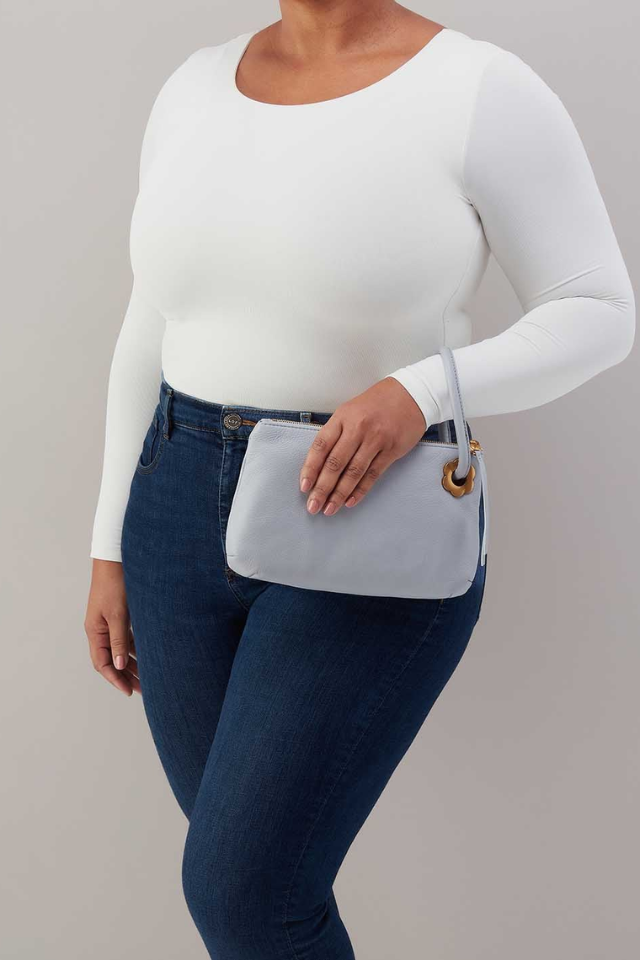 Hobo Daisy Daze Large Wristlet - Indigo Cloud
