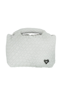 PreneLOVE Tiny Woven Tote - White