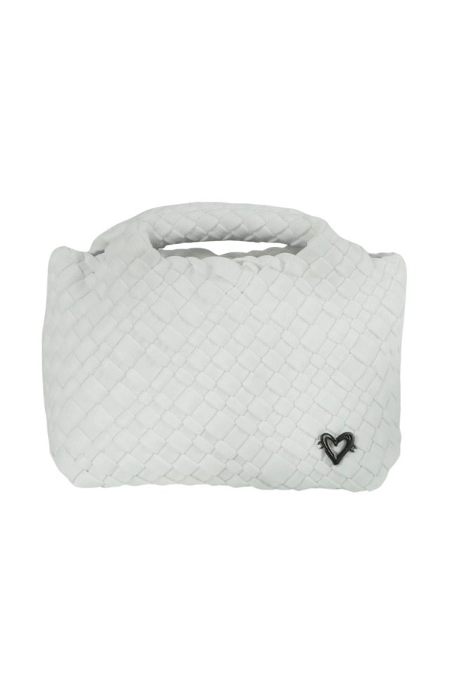 PreneLOVE Tiny Woven Tote - White