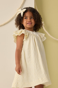 Rylee + Cru Lucia Dress - Citron Stripe