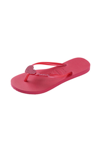 Havaianas Kids Slim Crystal Charm Sandal - Pink Fever