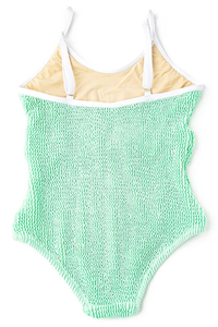 SC 1 pc Crinkle Swimsuit - Mint Seashell