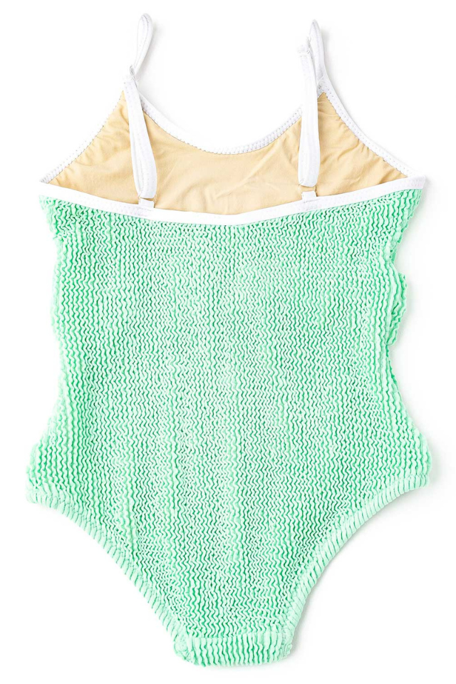 SC 1 pc Crinkle Swimsuit - Mint Seashell