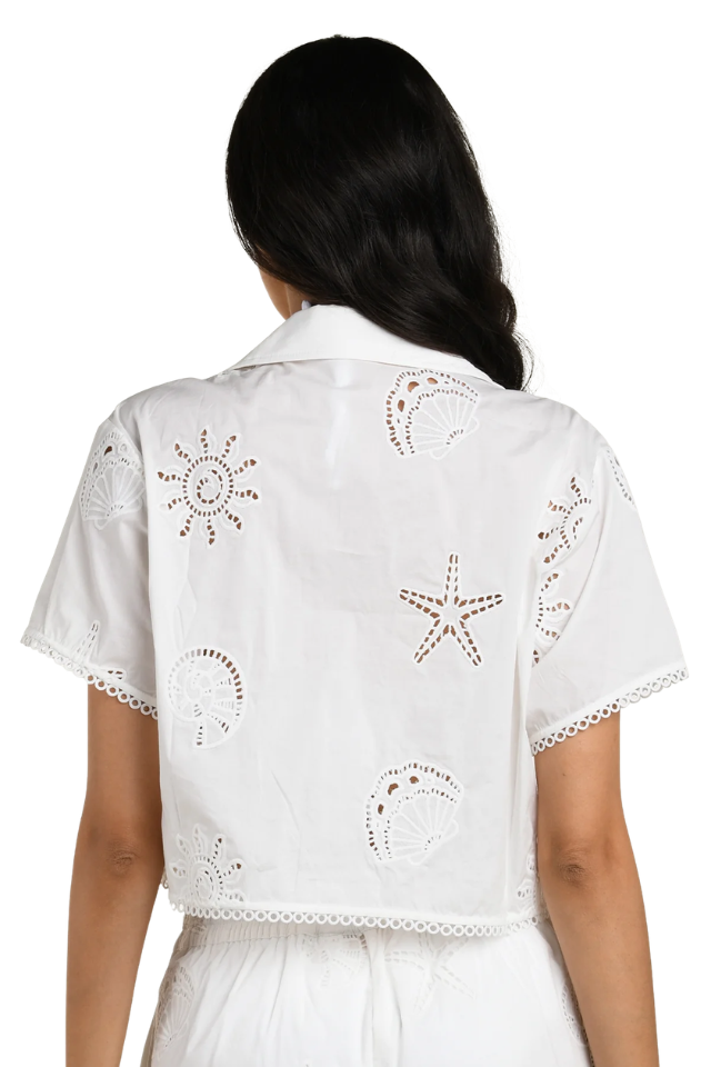 La Blanca Bayside Short Sleeve Button Up Shirt - White