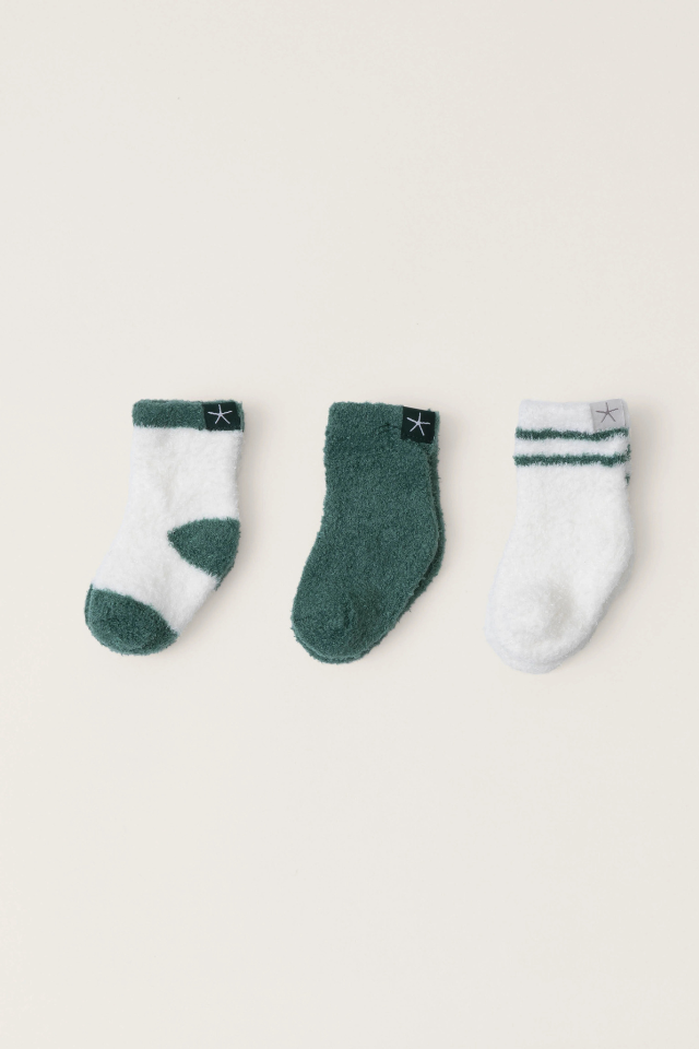 Barefoot Dreams Infant Socks 3 Pack