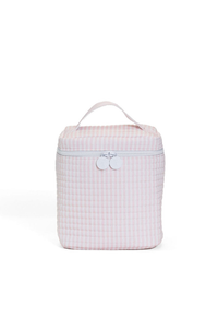 TRVL Design Quilted Go Go Insulated Lunch Bag - Pimlico Stripe Pink