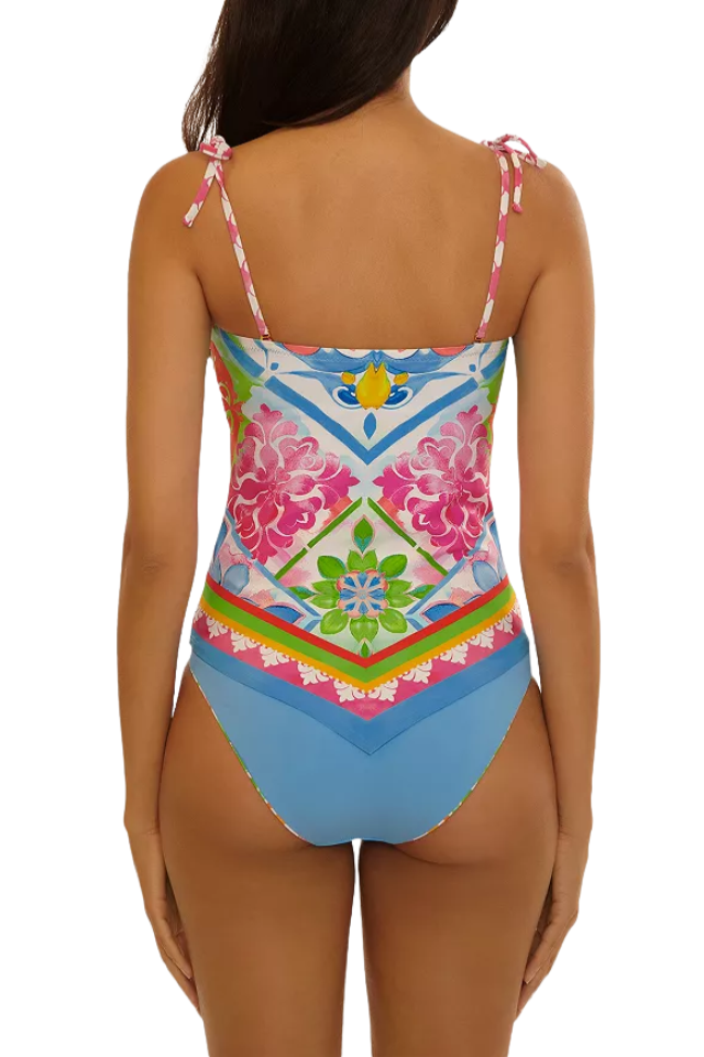 Becca Mijas Tankini Top - Multi