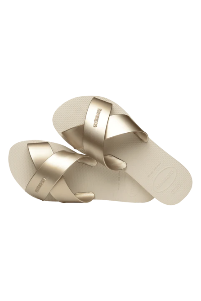 Havaianas Aqua Metallic Sandal - Beige