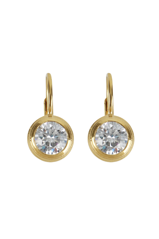 HART Bezel Drop Earrings