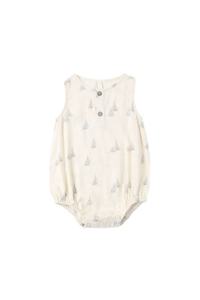 Rylee + Cru Beau Romper - Sail
