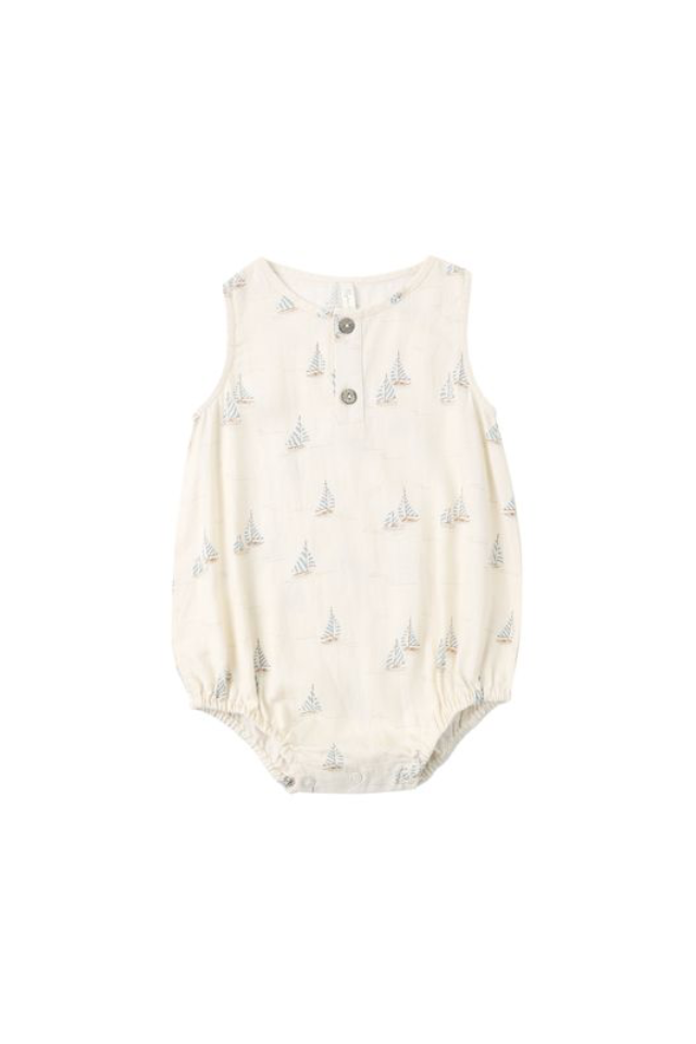Rylee + Cru Beau Romper - Sail