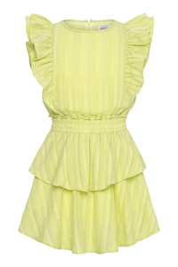 Pleat Gigi Dress - Citrus/Gold