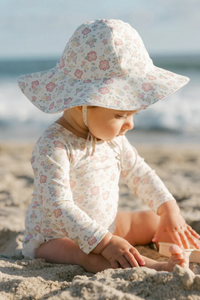 Quincy Mae Olivia Rashguard One-Piece - Bloom