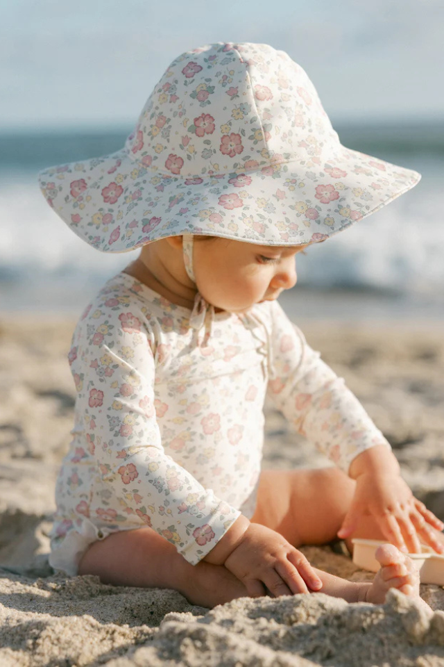 Quincy Mae Olivia Rashguard One-Piece - Bloom