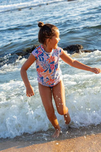 Nani Girls Swim Tee Set - South Beach