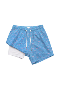 Bermies Lined Swim Trunks - Marlins