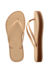 Havaianas Slim Flatform Loop - Golden/Golden