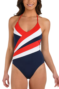 La Blanca Americana Halter Strap Back Mio - Mutli