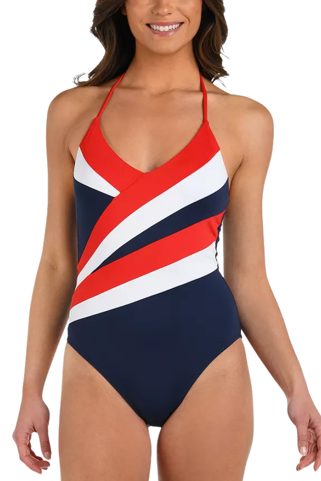 La Blanca Americana Halter Strap Back Mio - Mutli