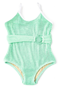 SC 1 pc Crinkle Swimsuit - Mint Seashell