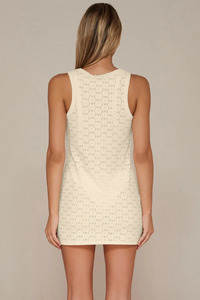 Swim Systems Giovanna Coverup - Cream Daisy Eyelet