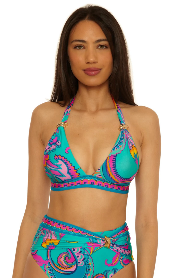 Trina Turk Mykonos Banded Halter