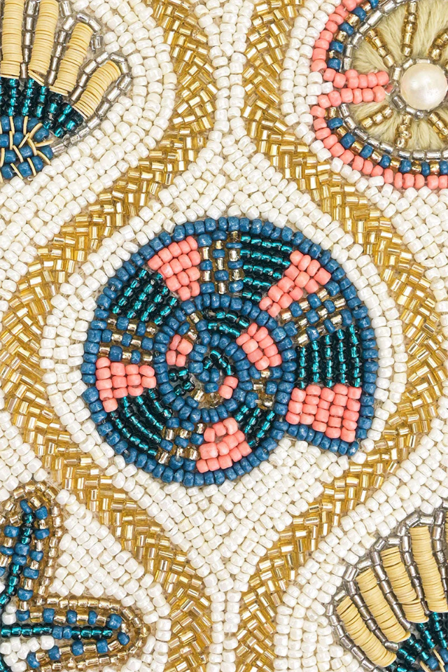 A&B Beaded Shoulder Bag - Sunlit Shore