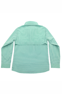 SWB Flagler Fishing Shirt - Green Stripe