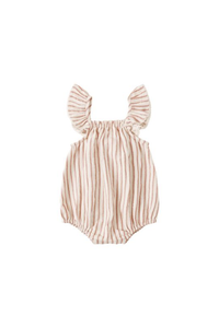 Quincy Mae Bonnie Romper - Vintage Stripe