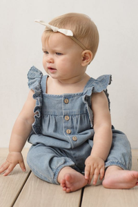 Quincy Mae Nova Romper - Chambray