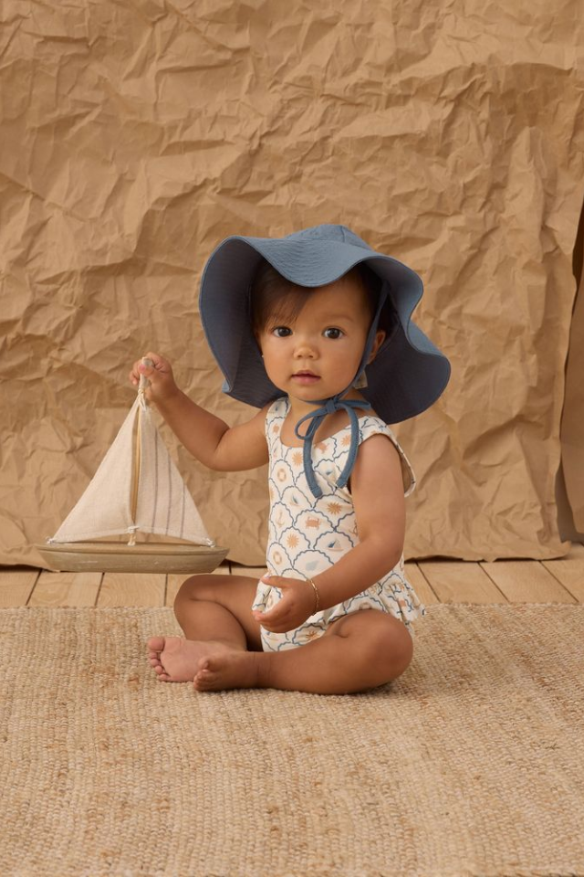 Rylee + Cru Skirted One-Piece - Nautical