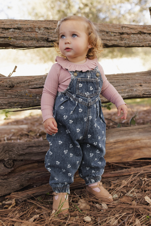 Rylee + Cru Vintage Overall - Heart Ditsy