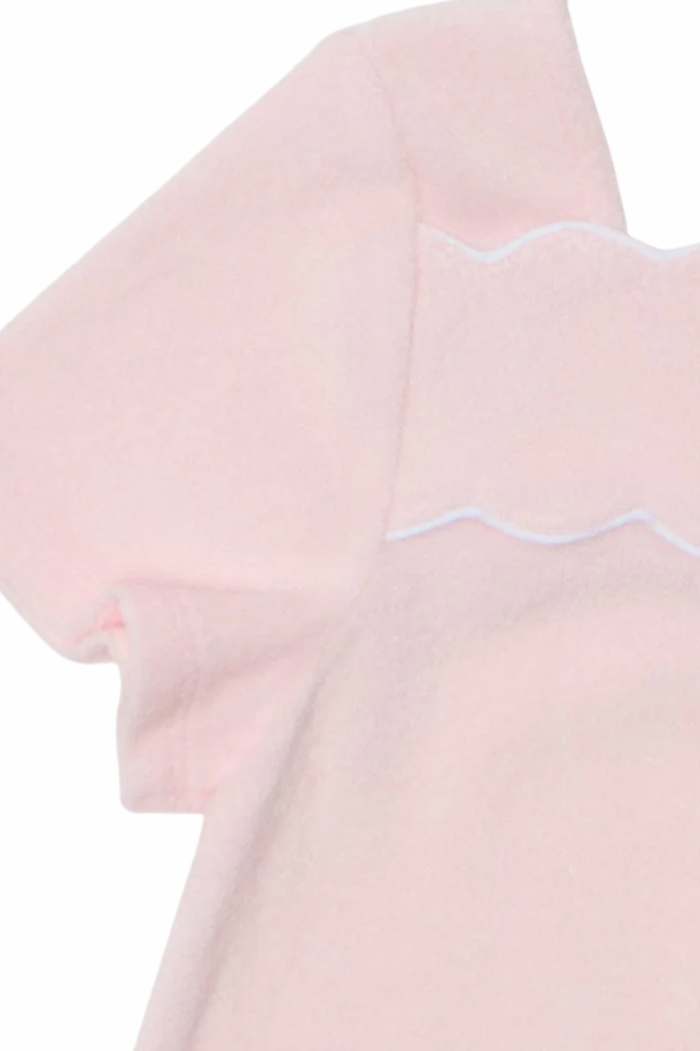 Weezie Girls Dress - Light Pink with White