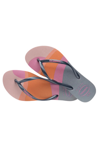 Havaianas Kids Slim Palette Glow Sandal - Peony Rose