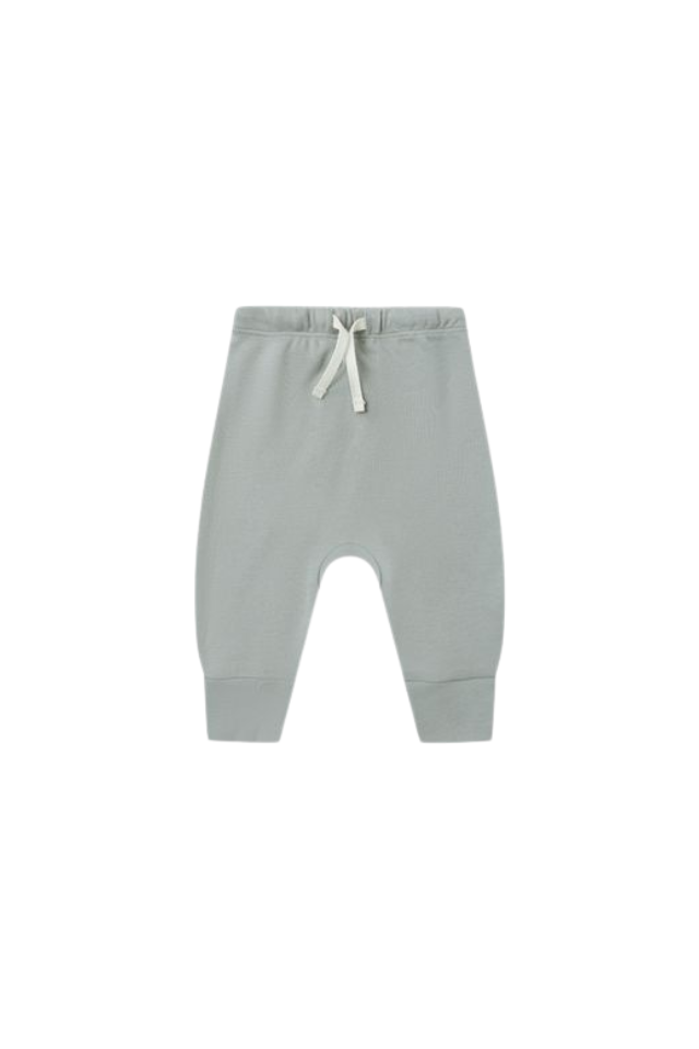 Quincy Mae Drawstring Pant - Steel Blue