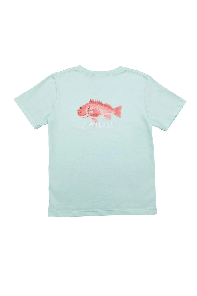 SWB Redfish Graphic Tee - Aqua