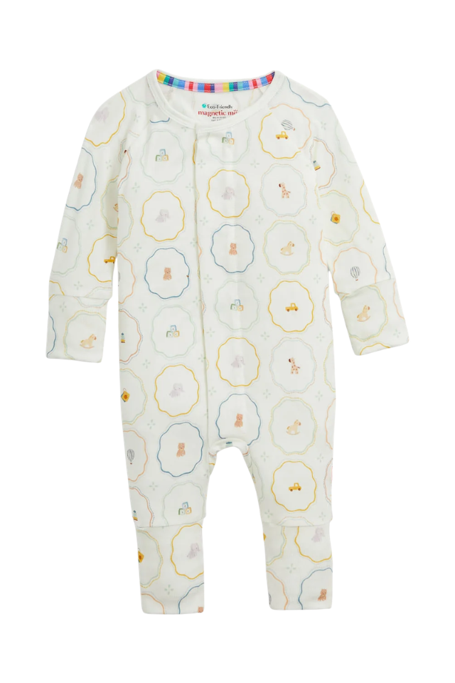 Magnetic Me Modal Convertible Coverall - Nursery Magic Cream